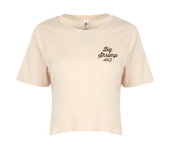 A beige t-shirt with the words " my strong self ".